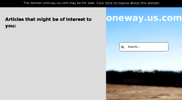 oneway.us.com