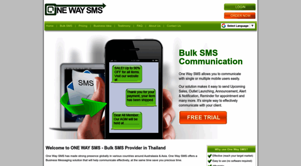 onewaysmsthailand.com