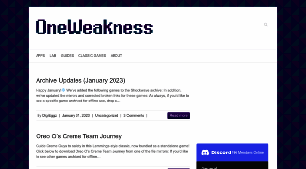 oneweakness.com