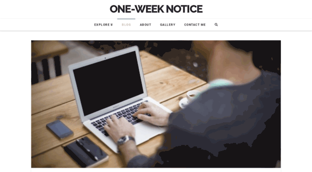 oneweeknotice.com