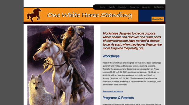 onewhitehorsestanding.com