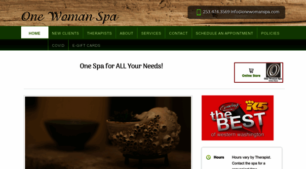 onewomanspa.com