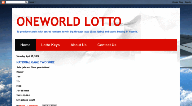 oneworldlotto.blogspot.com