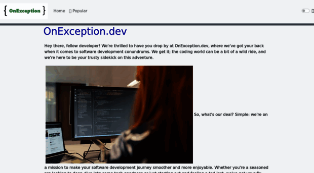 onexception.dev