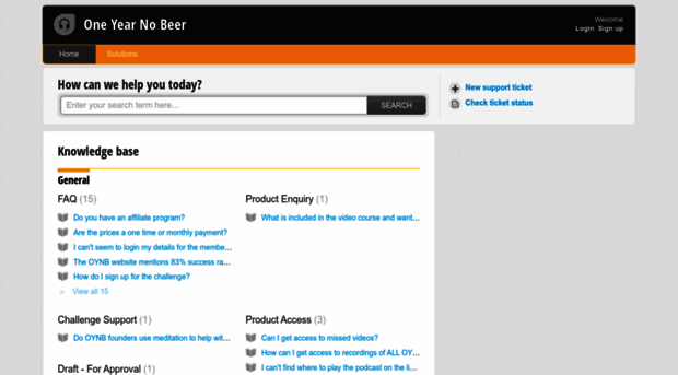 oneyearnobeer.freshdesk.com