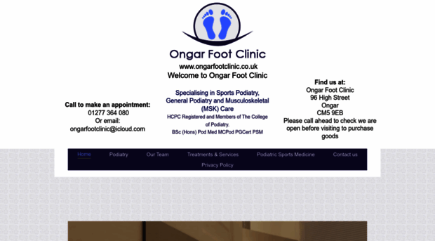 ongarfootclinic.co.uk