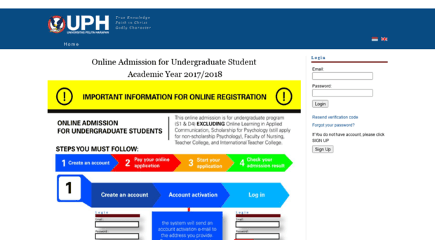 online-admission.uph.edu