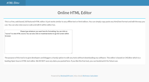 online-html-editor.reviewzap.com