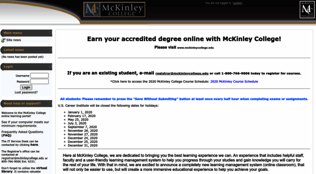 online.mckinleycollege.edu