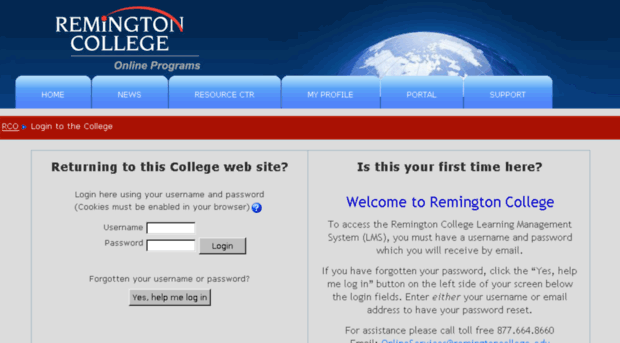 online.remingtoncollege.edu