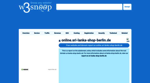 online.sri-lanka-shop-berlin.de.w3snoop.com