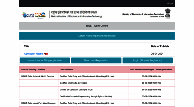 onlineapply.nielit.in