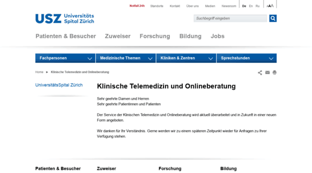 onlineberatung.usz.ch