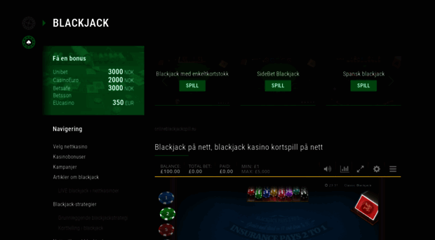 onlineblackjackspill.eu