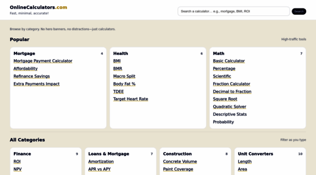 onlinecalculators.com