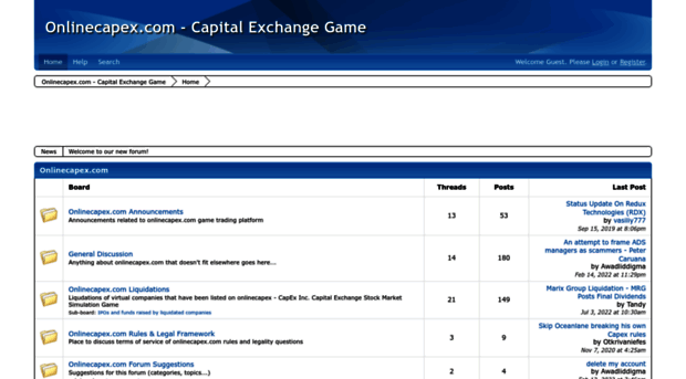 onlinecapex.boards.net