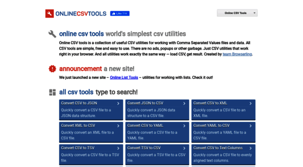 onlinecsvtools.com