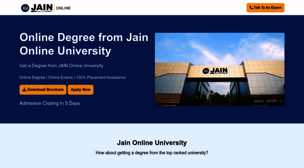 onlinedegree-jain.co.in