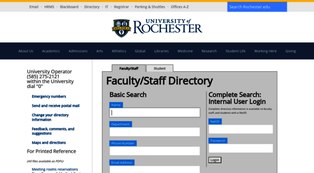 onlinedirectory.ur.rochester.edu