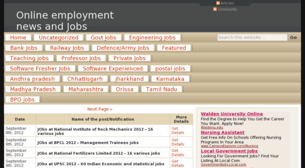 onlineemploymentnews.co.in