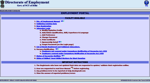 onlineemploymentportal.delhi.gov.in