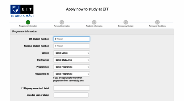 onlineenrolment.eit.ac.nz