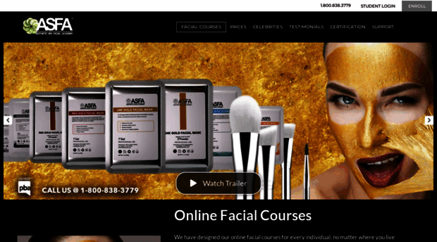 onlinefacialcourses.com