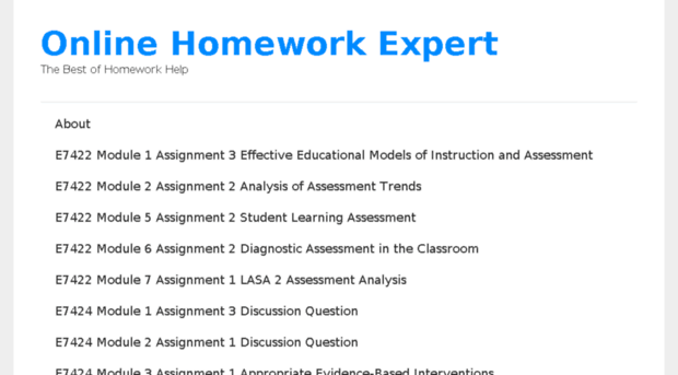 onlinehomework.expert