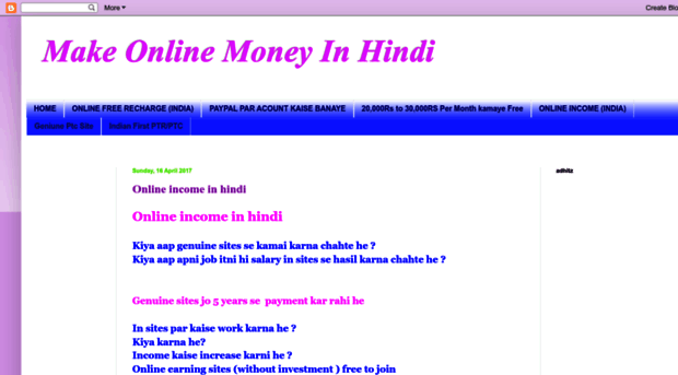 onlineincomeinhindi24.blogspot.com