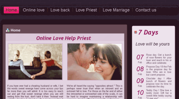 onlinelovepriest.com