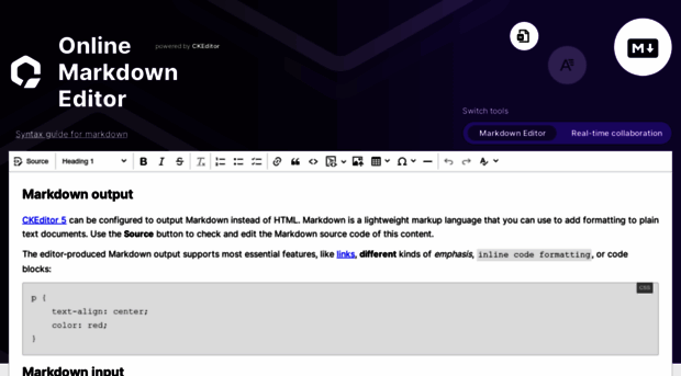 onlinemarkdowneditor.dev
