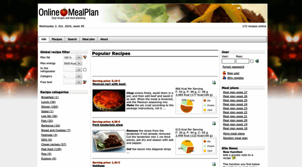 onlinemealplan.com
