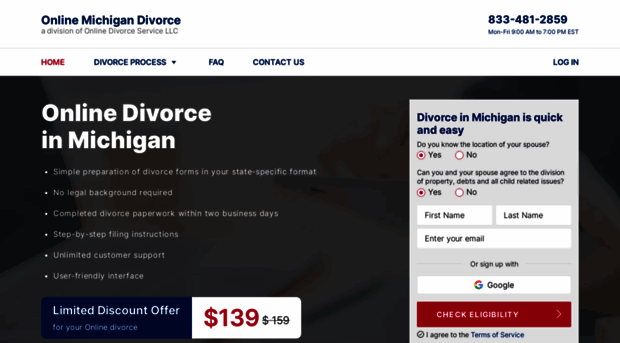 onlinemichigandivorce.com