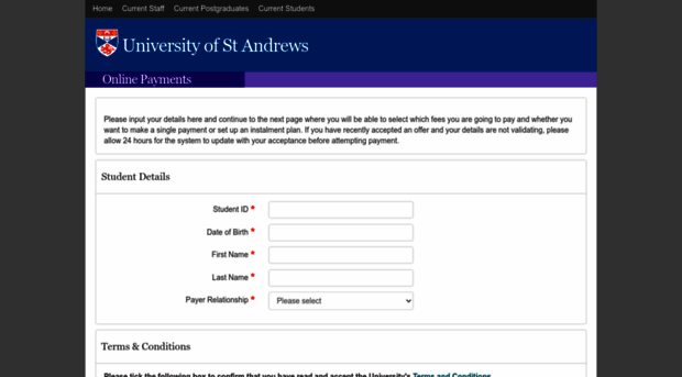 onlinepayments.st-andrews.ac.uk