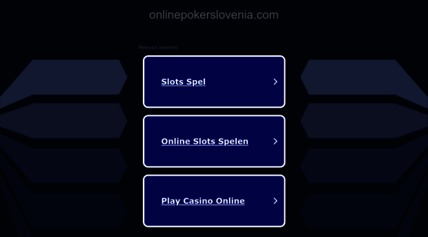 onlinepokerslovenia.com