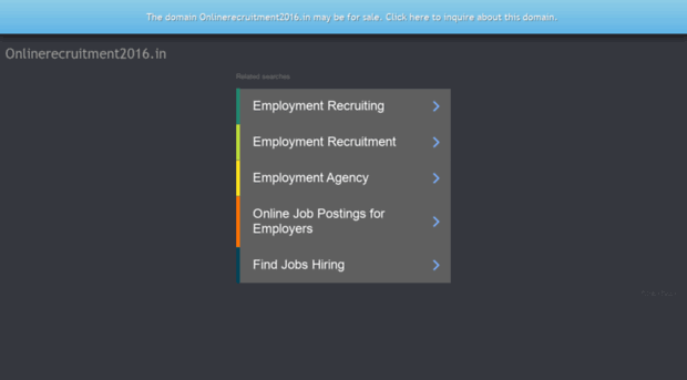 onlinerecruitment2016.in