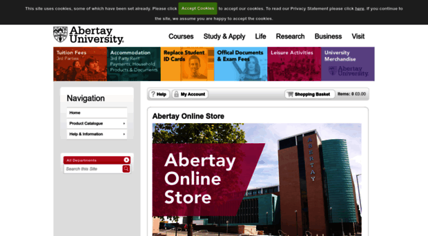 onlinestore.abertay.ac.uk