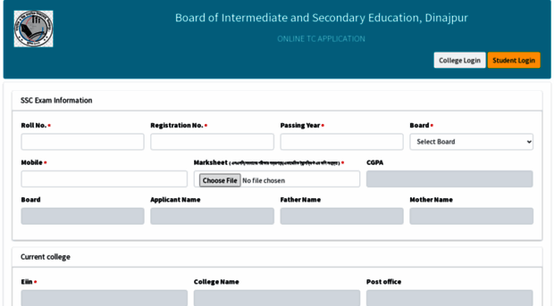 onlinetc.dinajpurboard.gov.bd