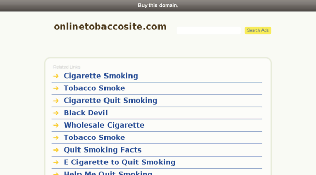 onlinetobaccosite.com