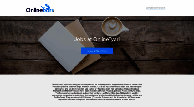 onlinetyari.recruiterbox.com