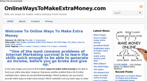 onlinewaystomakeextramoney.com