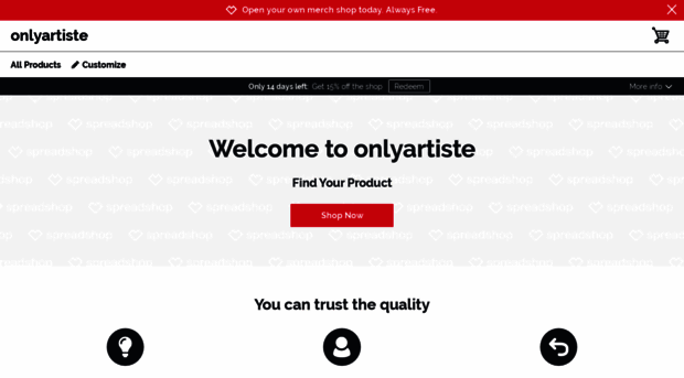 onlyartiste.myspreadshop.com