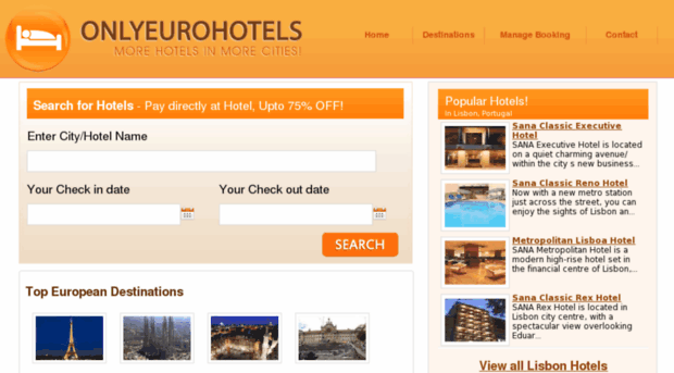 onlyeurohotels.com