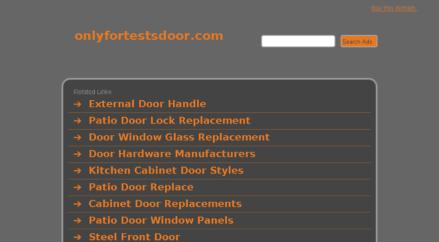 onlyfortestsdoor.com