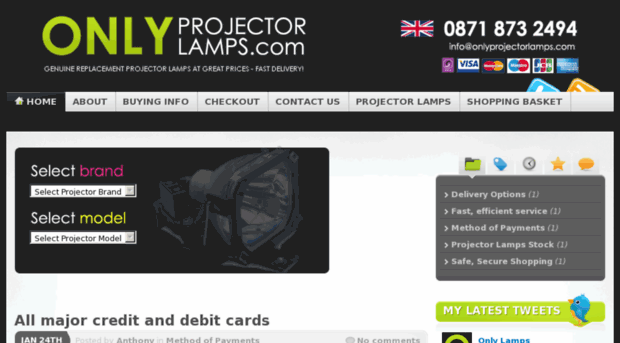 onlyprojectorlamps.com