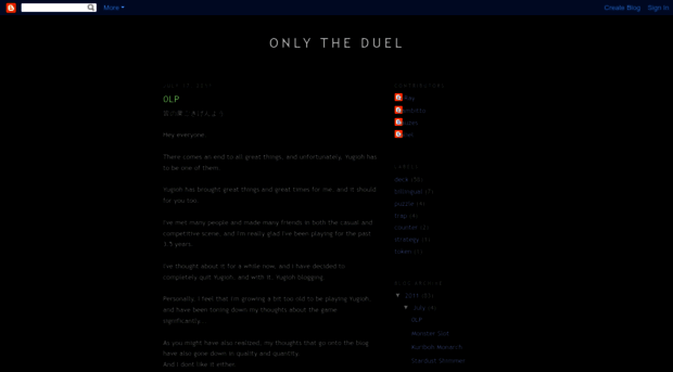 onlytheduel.blogspot.com