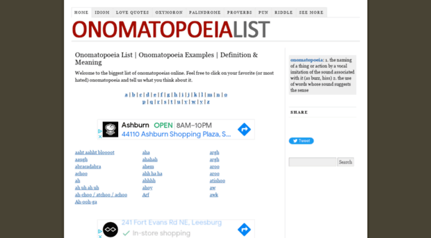 onomatopoeialist.com