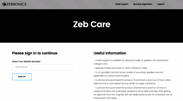 onsite-support.zebronics.com