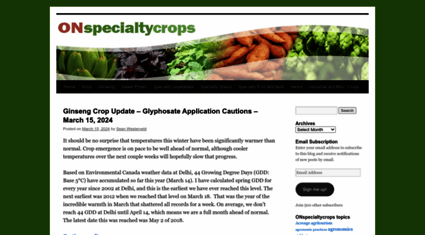 onspecialtycrops.wordpress.com