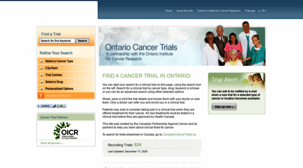 ontario.canadiancancertrials.ca